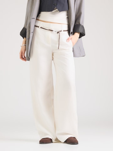 COMMA Широкий Штаны в Белый: спереди