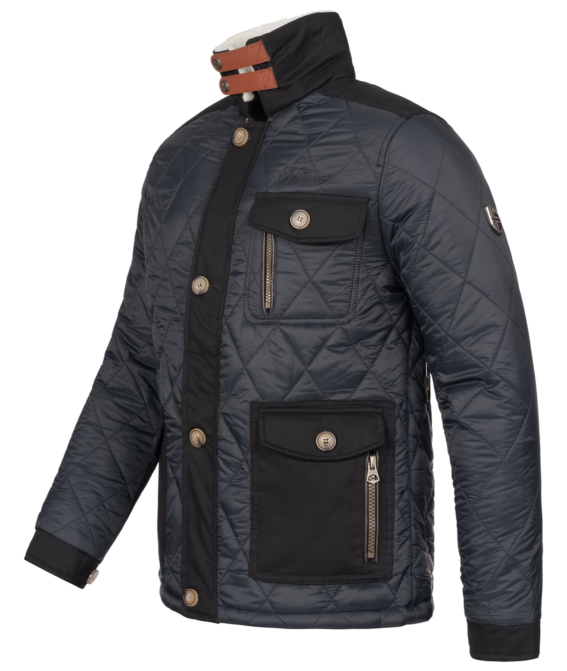 Geo Norway Winterjacke in Schwarz