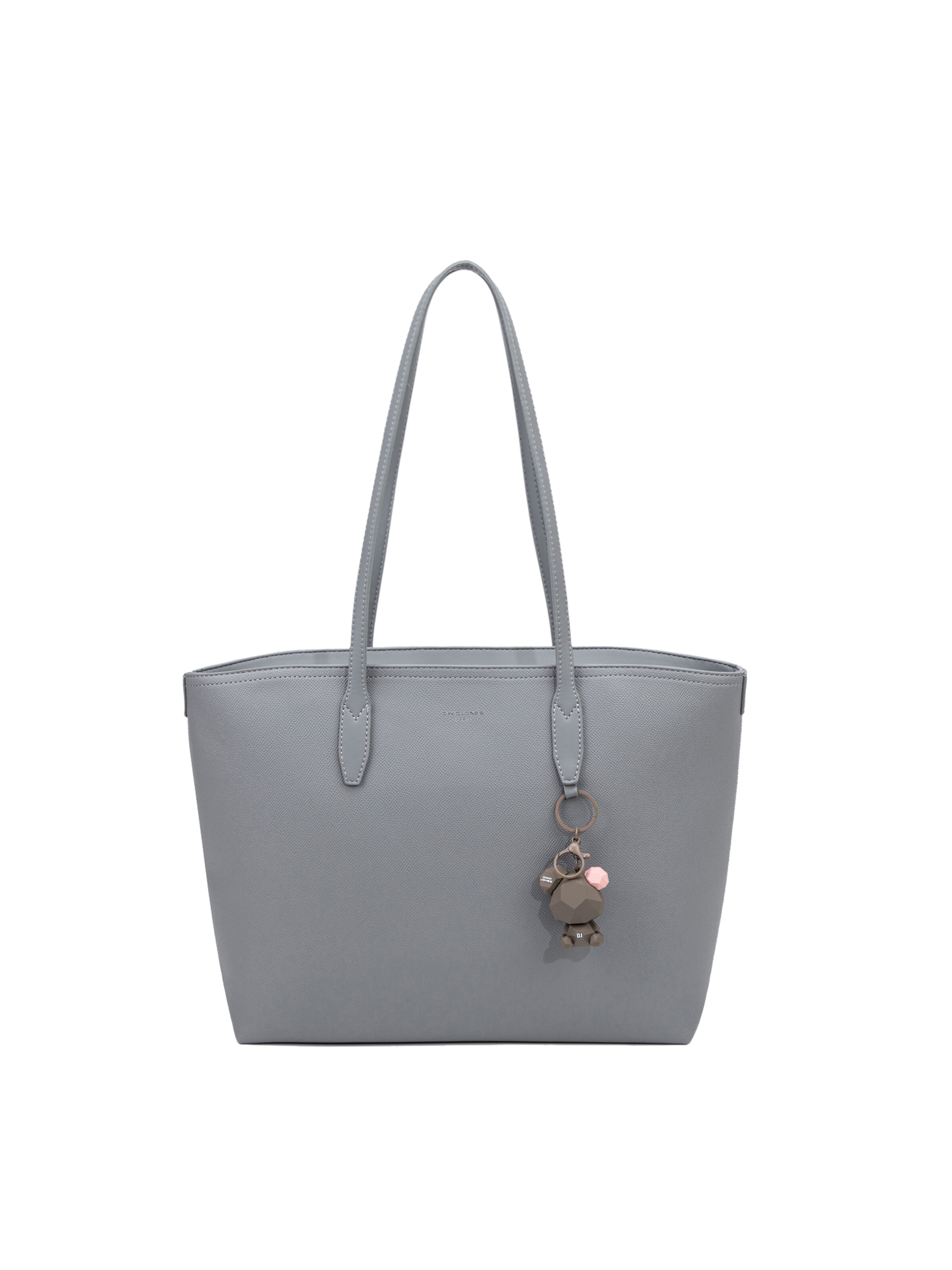 Borsa a spalla di David Jones in grigio: frontale