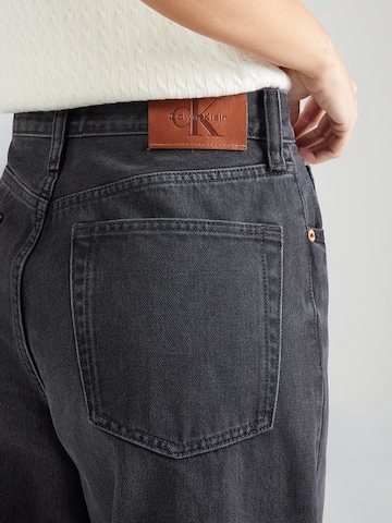 Calvin Klein Jeans Широки крачоли Дънки в черно
