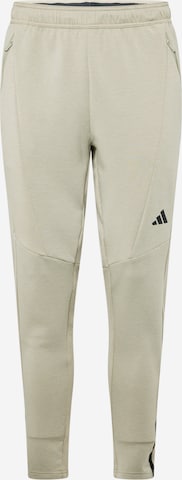 pilka ADIDAS PERFORMANCE Siaurėjantis Sportinės kelnės: priekis