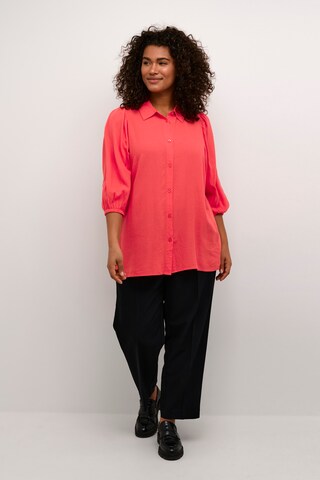 KAFFE CURVE Blouse 'Mille' in Rood