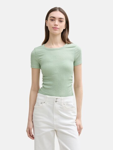 TOM TAILOR DENIM Shirt in Groen: voorkant