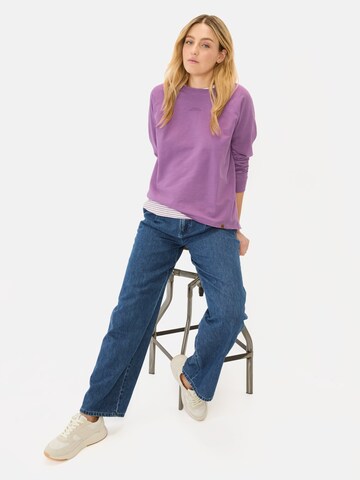 CAMEL ACTIVE Langarmshirt aus reiner Baumwolle in Lila