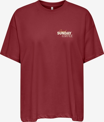 ONLY Shirt in Red: front