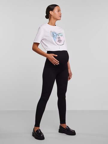 Pieces Maternity Skinny Legíny 'Renny' – černá