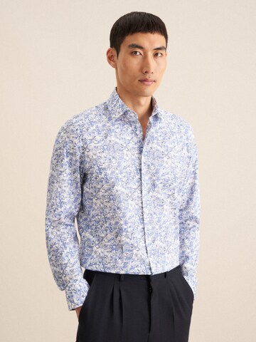 SEIDENSTICKER Slim Fit Hemd in Blau