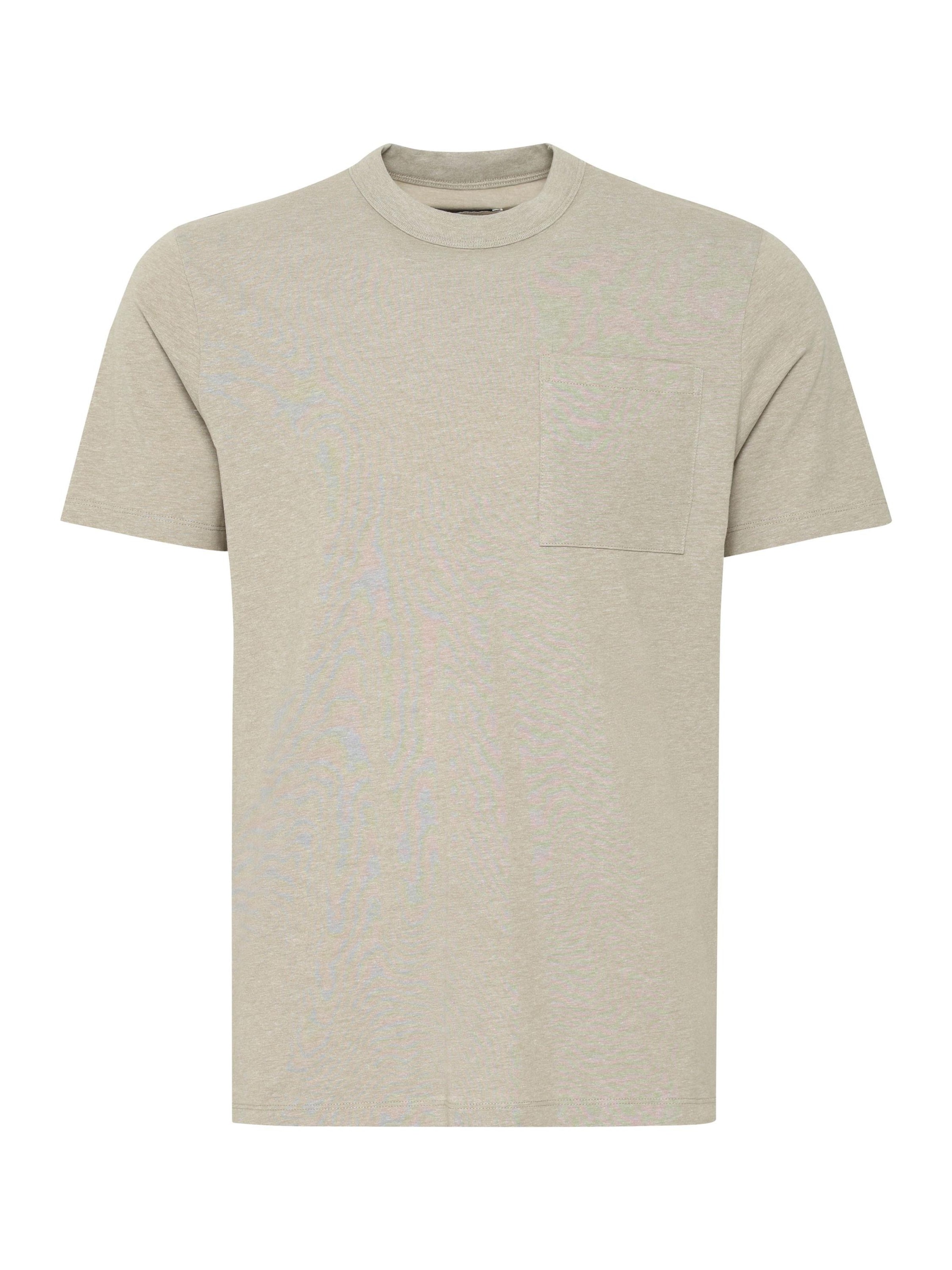 T-Shirt ' CFJASPER mélange tee with chest pocket ' Casual Friday en beige : devant