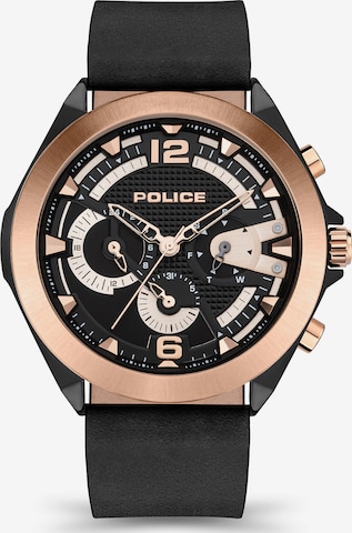 POLICE Analog Watch in Black: front