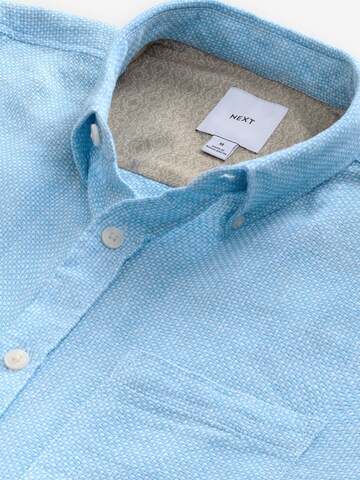 Next Regular fit Button Up Shirt in Blue