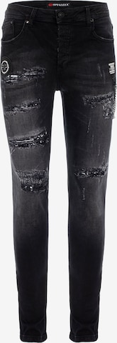 CIPO & BAXX Jeans in Black: front