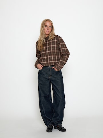 minus Blouse 'Regine' in Brown