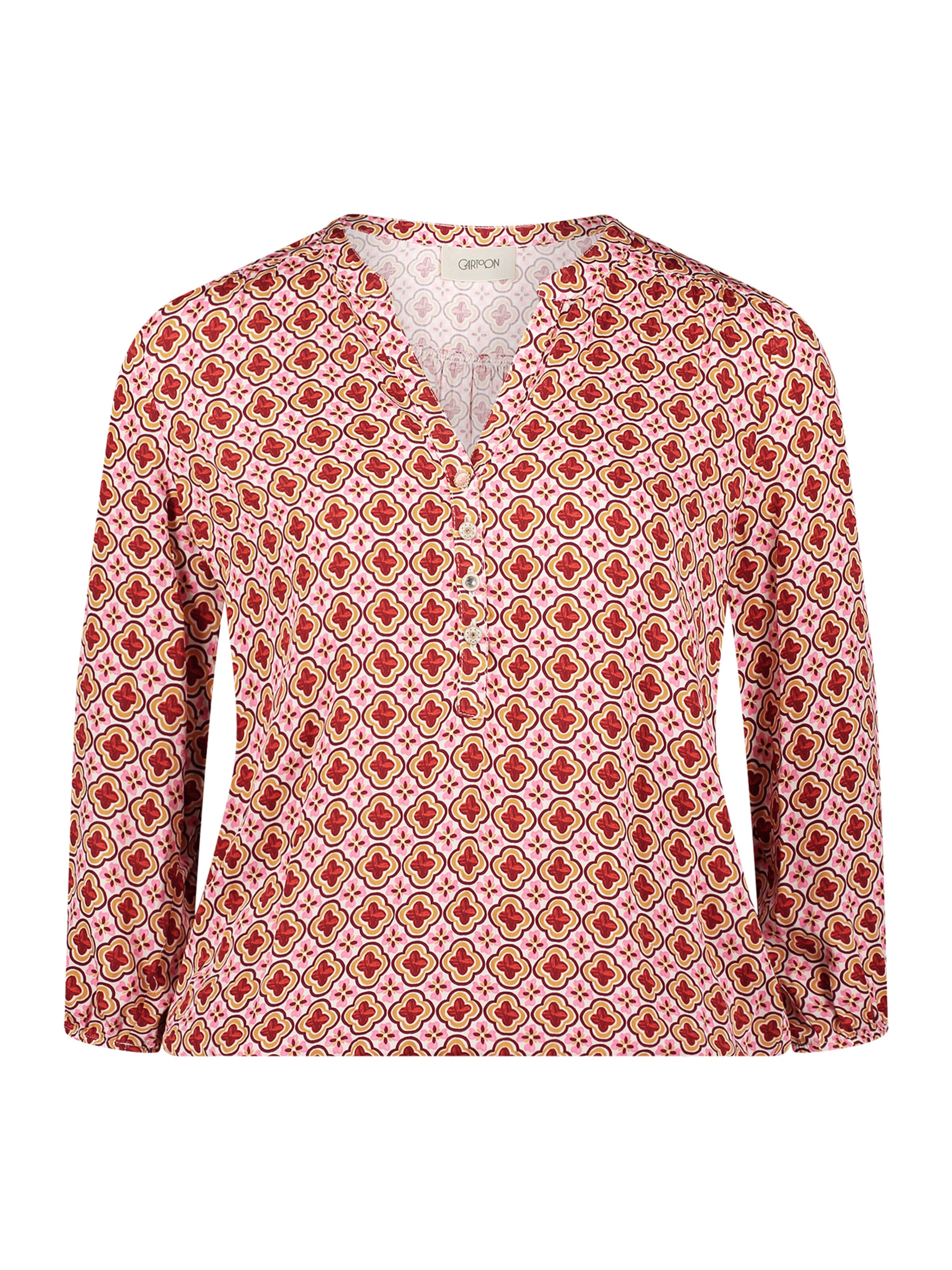 Cartoon Blouse in Yellow / Rose / Red / White, Item view