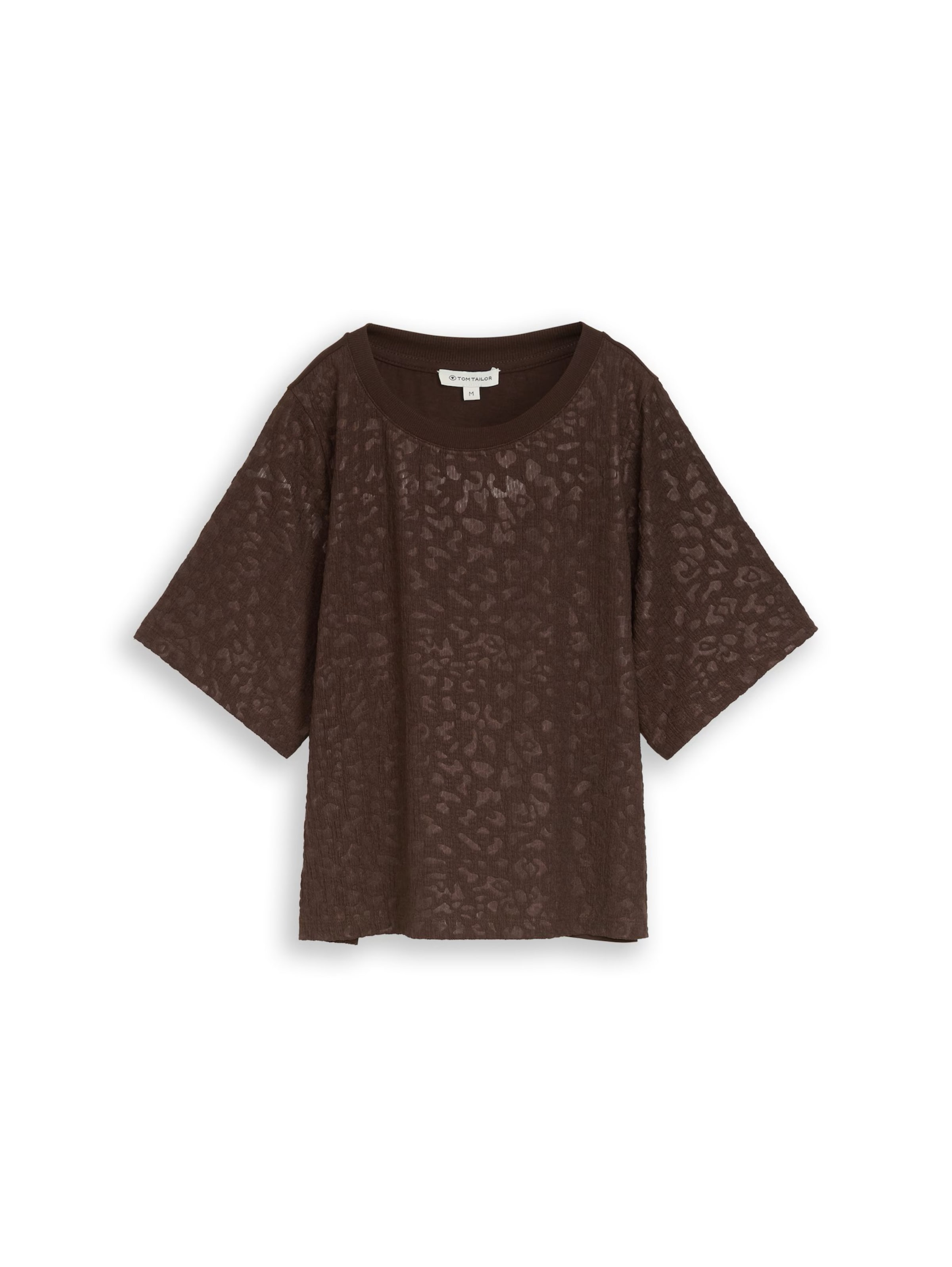 TOM TAILOR T-Shirt in Braun: Vorderseite