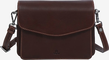 ADAX Crossbody Bag 'Thea' in Brown: front