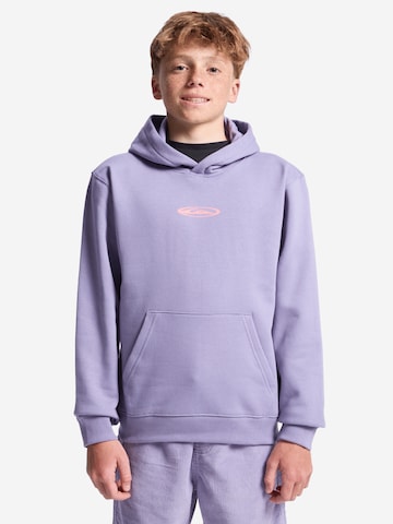 QUIKSILVER Fleecesweatshirt 'Quik Globe' in Lila: Vorderseite