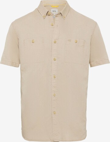 CAMEL ACTIVE Button Up Shirt in Beige: front