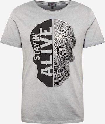 Key Largo Shirt 'ENTER' in Grey: front