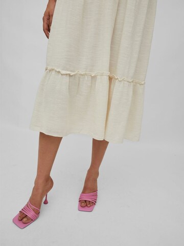 VILA Sommerkleid in Beige