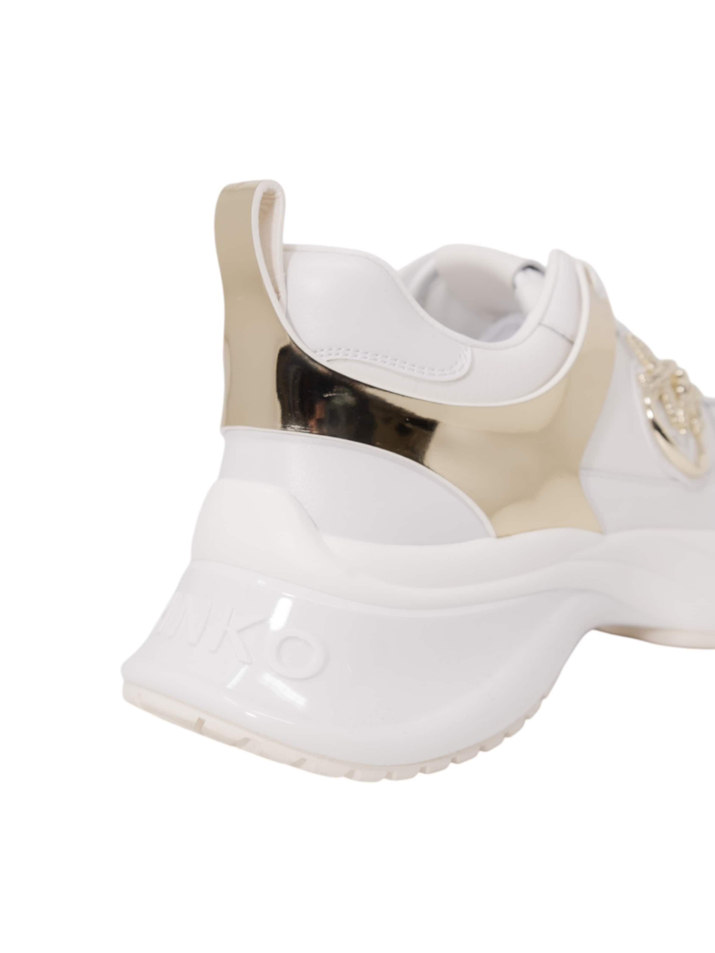 PINKO Sneakers laag 'ARIEL 02 - TUMBLED SS0027P025' in Wit