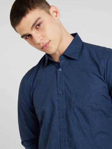 BOSS Regular Fit Hemd 'Remiton' in Blau