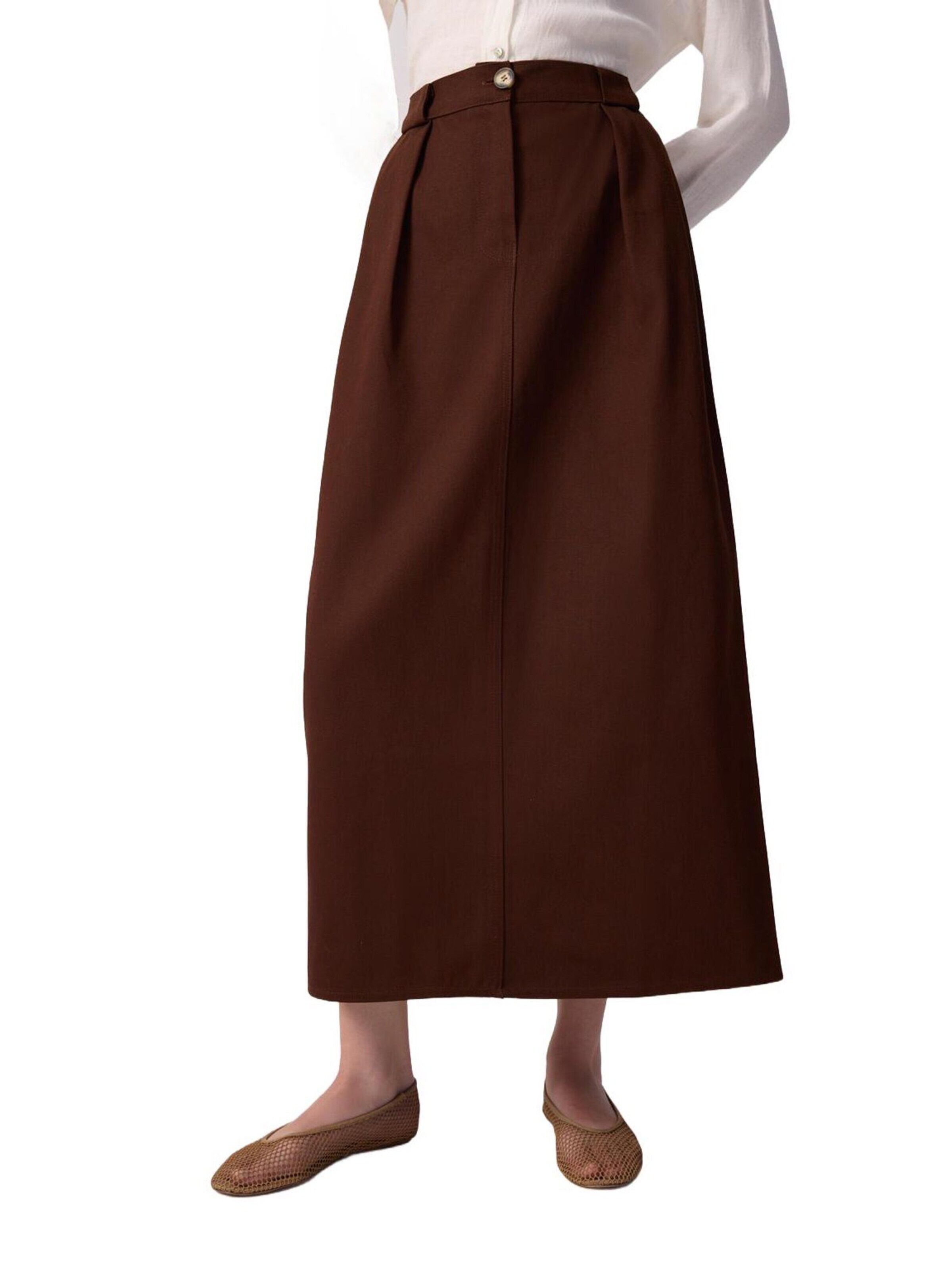 Touche Prive Skirt in Brown