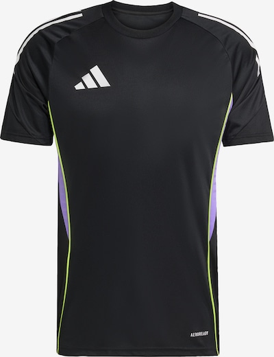 Sportiniai marškinėliai 'Tiro 25 Competition' iš ADIDAS PERFORMANCE, spalva – šviesiai pilka / levandų spalva / juoda, Prekių apžvalga