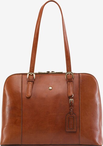 Jekyll & Hide Shoulder Bag 'Madrid' in Brown: front