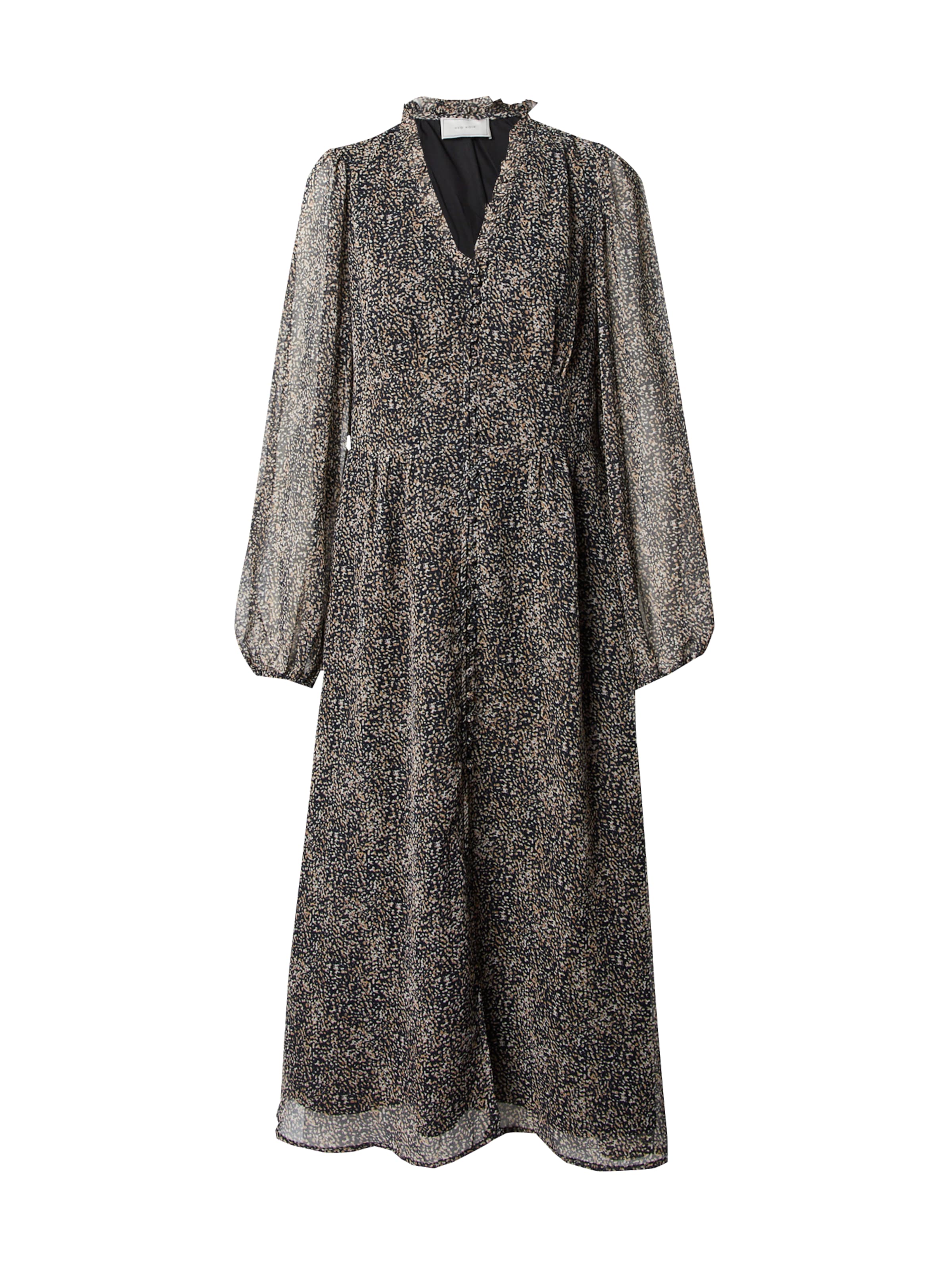 Neo Noir Košilové šaty 'Nimes' – černá: přední strana