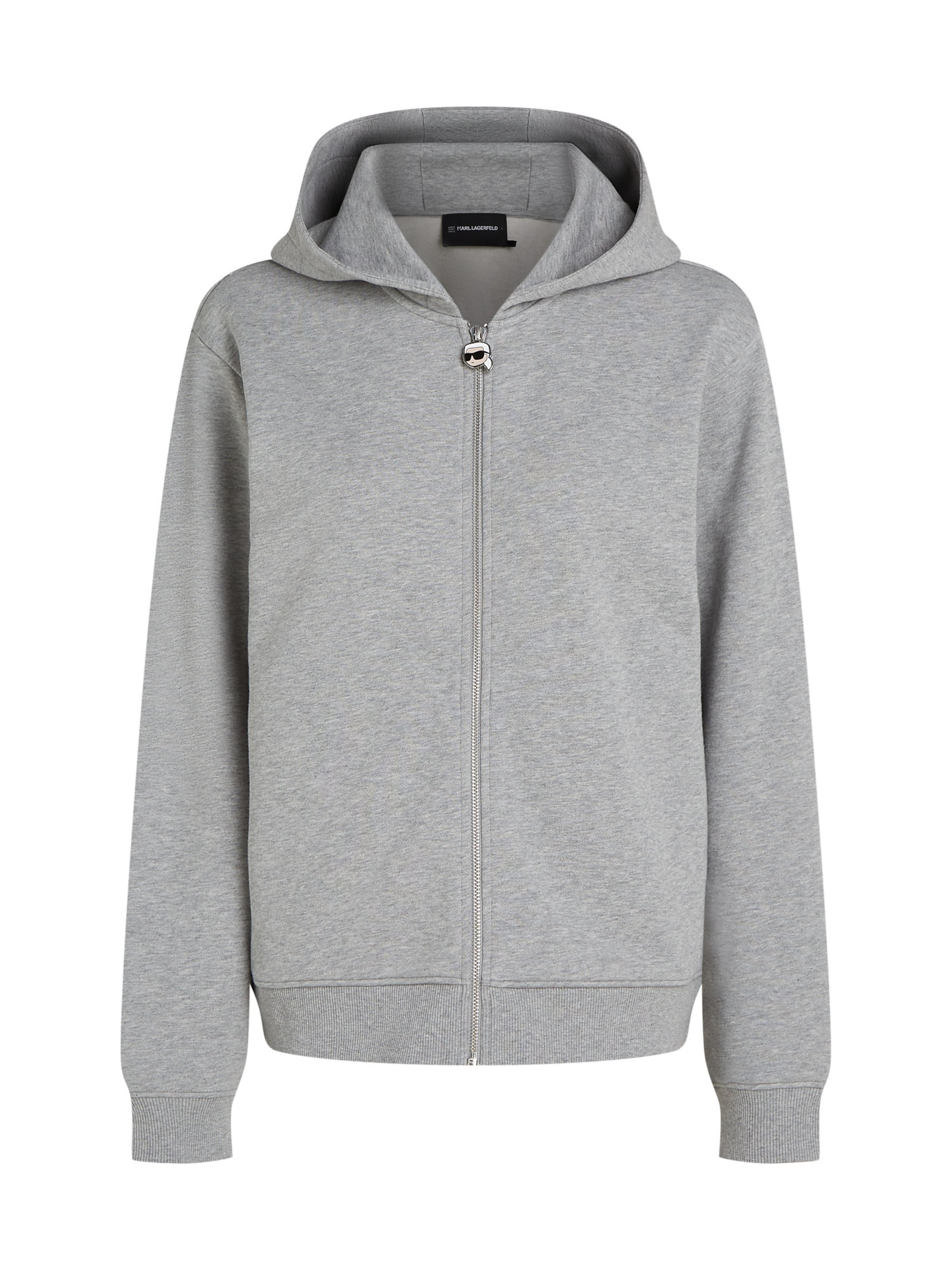 Veste de survêtement 'Ikon' Karl Lagerfeld en gris : devant