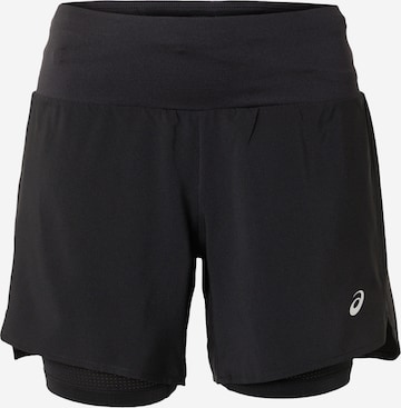 ASICS Regular Workout Pants 'ROAD' in Black: front