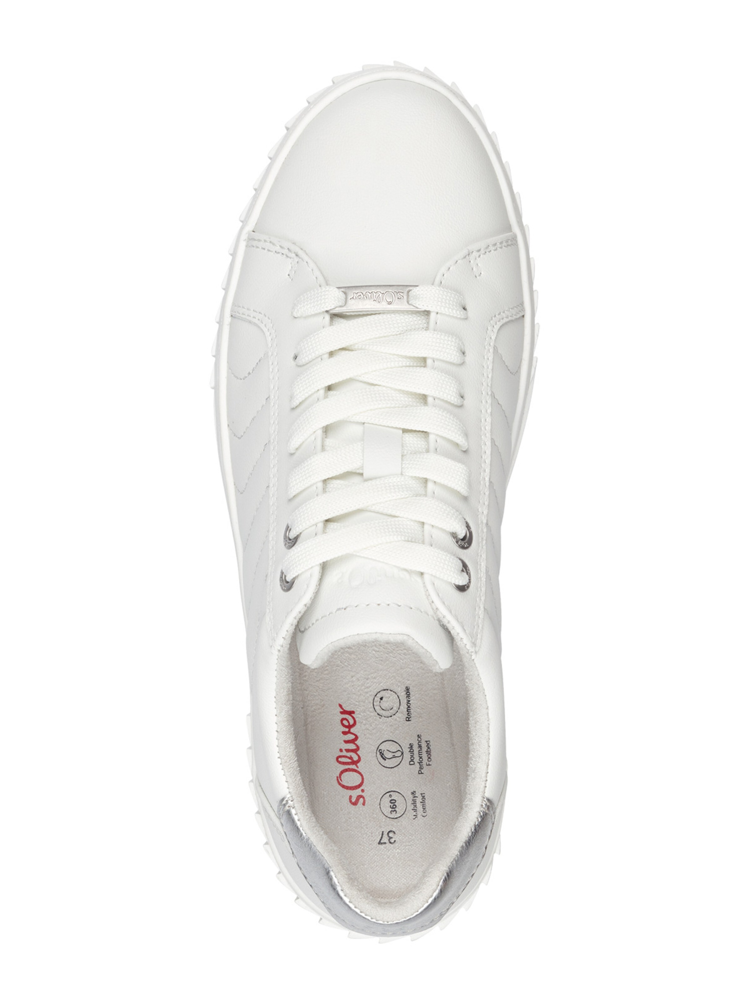s.Oliver Platform trainers in White
