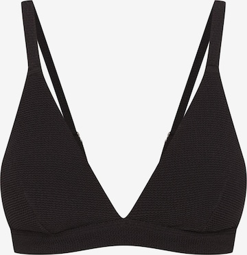 ESOTIQ Triangel Bikinitop 'Sunnyday' in Schwarz: Vorderseite