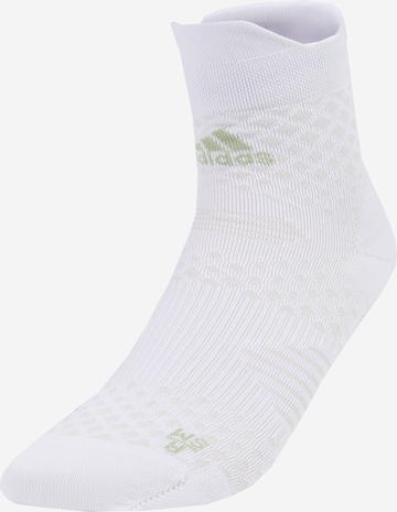 ADIDAS PERFORMANCE Αθλητικές κάλτσες 'RUNx4D' σε λευκό: μπροστά