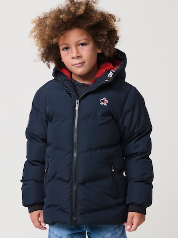 KOROSHI - Chaqueta de entretiempo en azul: frente