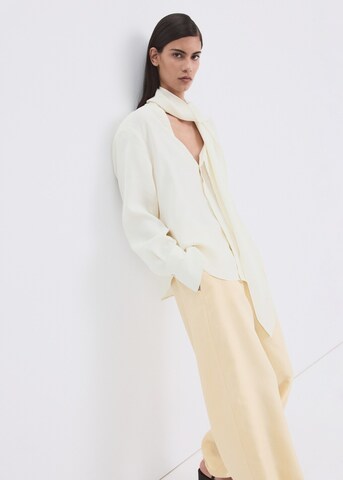 MANGO Loose fit Pants 'Jasmine' in Beige