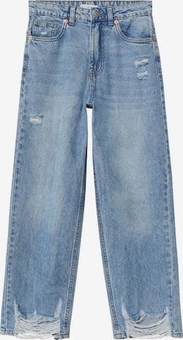 MANGO TEEN Loosefit Jeans in Blauw: voorkant