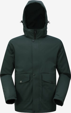 YOUTHUP Winter Jacket 'Kuschel' in Green: front