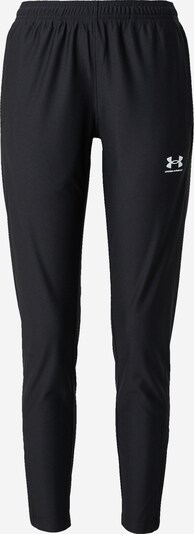 Pantaloni sport 'Challenger' UNDER ARMOUR pe negru / alb, Vizualizare produs