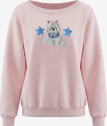 Sweat-shirt MYMO en rose : devant