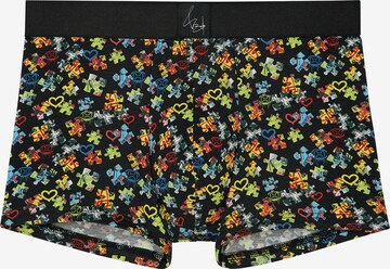 HOM Boxer shorts 'Puzzled Love' in Black: front