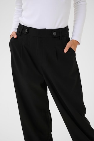 Loosefit Pantalon à pince 'Merle' Kaffe en noir