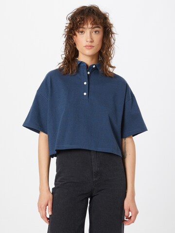 LEVI'S ® Shirt 'Astrid Polo' in Blauw: voorkant