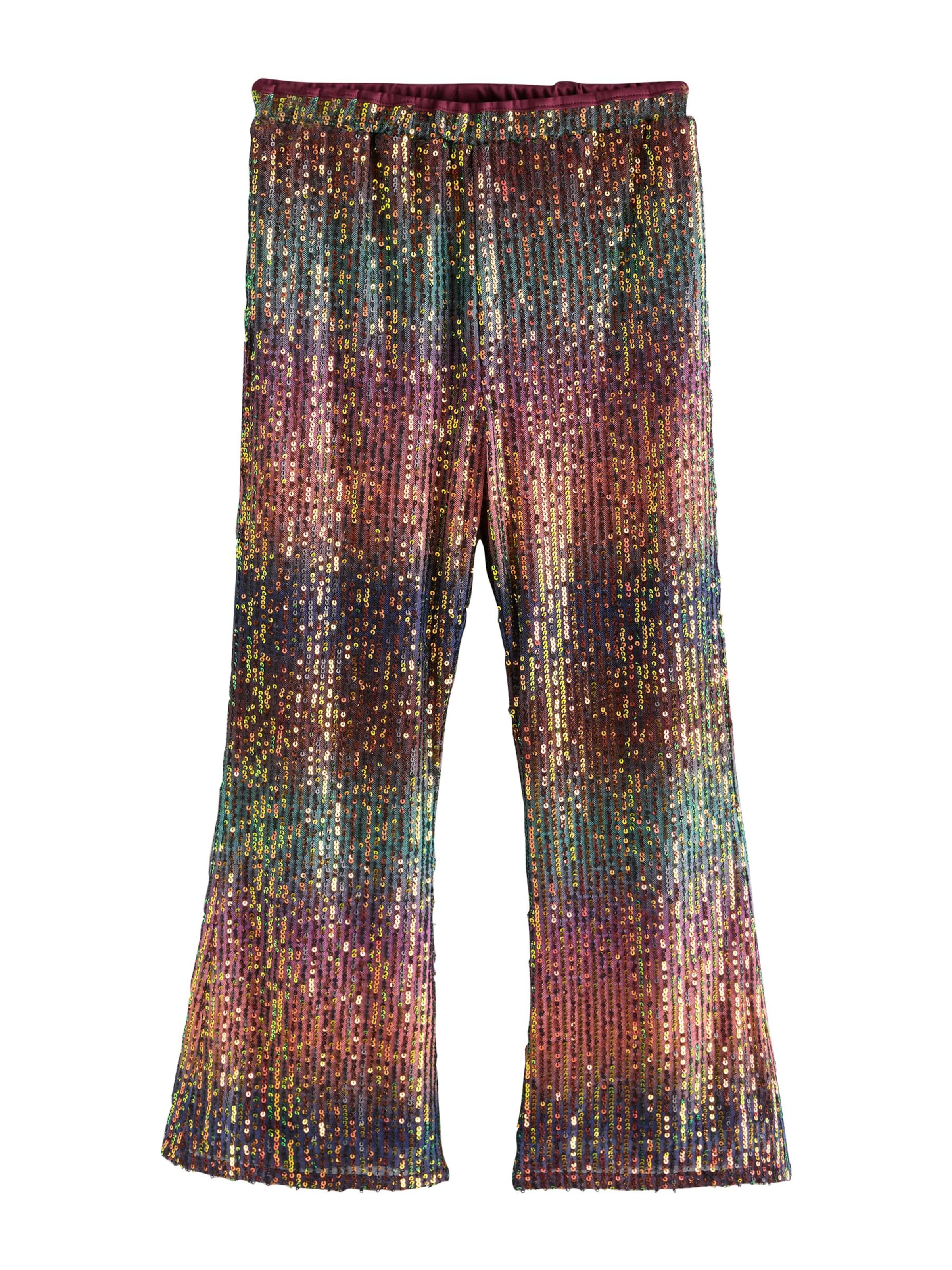 Next Flared Trousers in Pink: front