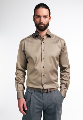 ETERNA Regular fit Business shirt in Beige: front