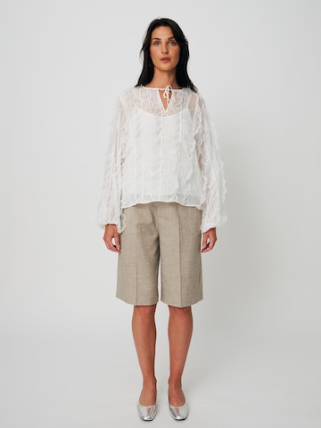 Crās Regular Housut ' Vilenacras ' värissä beige: etupuoli