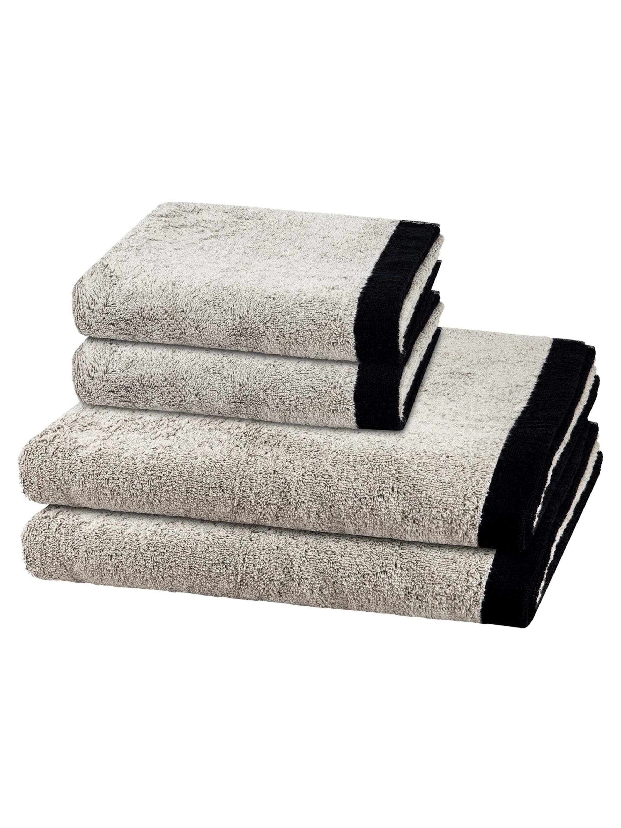 Cawö Towel 'Lifestyle Splash' in Grey: front