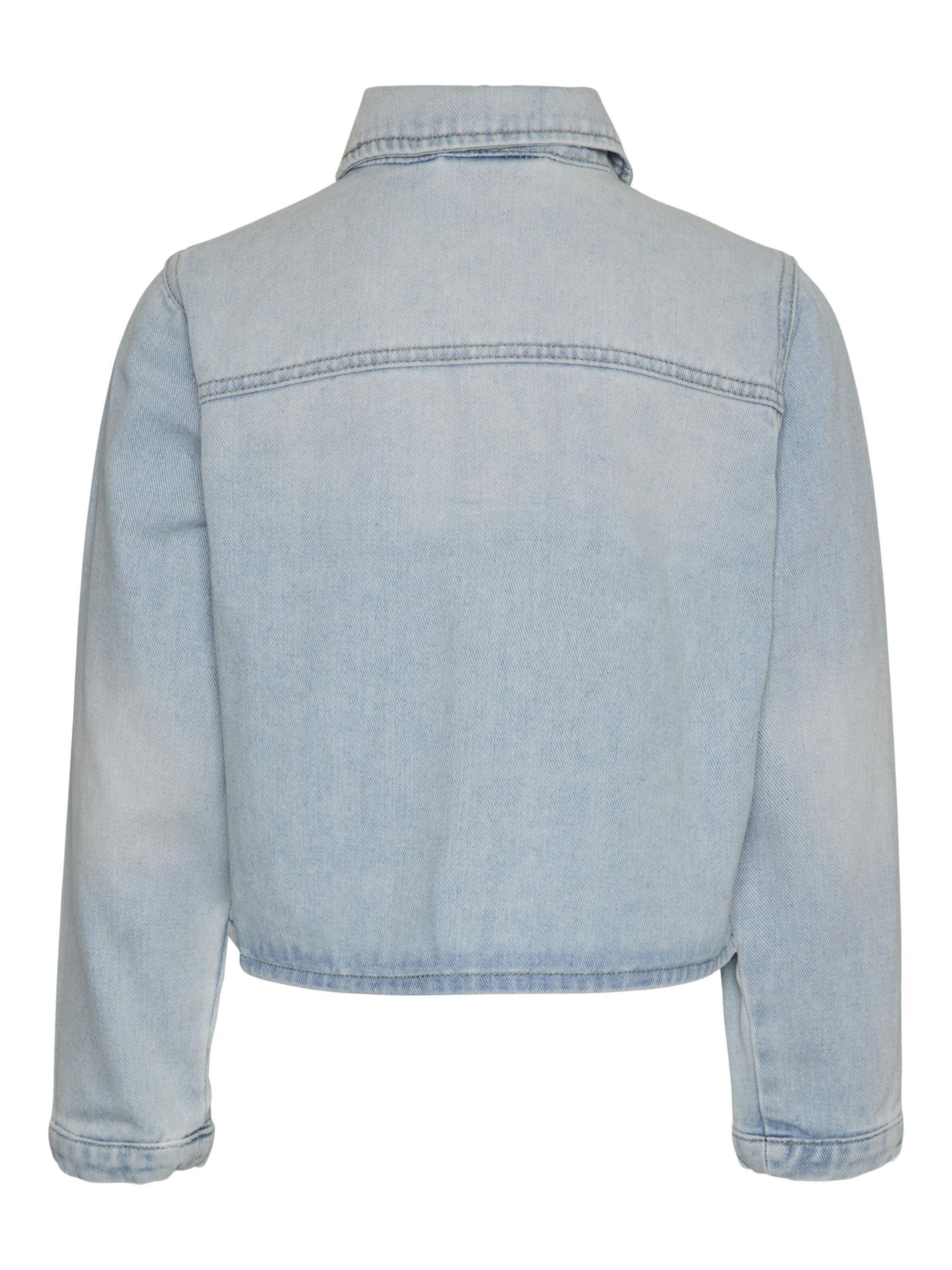 Coupe regular Chemise 'MAY' Vero Moda Girl en bleu