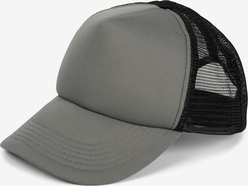 styleBREAKER Cap '5-Panel Mesh Cap' in Grau: Vorderseite