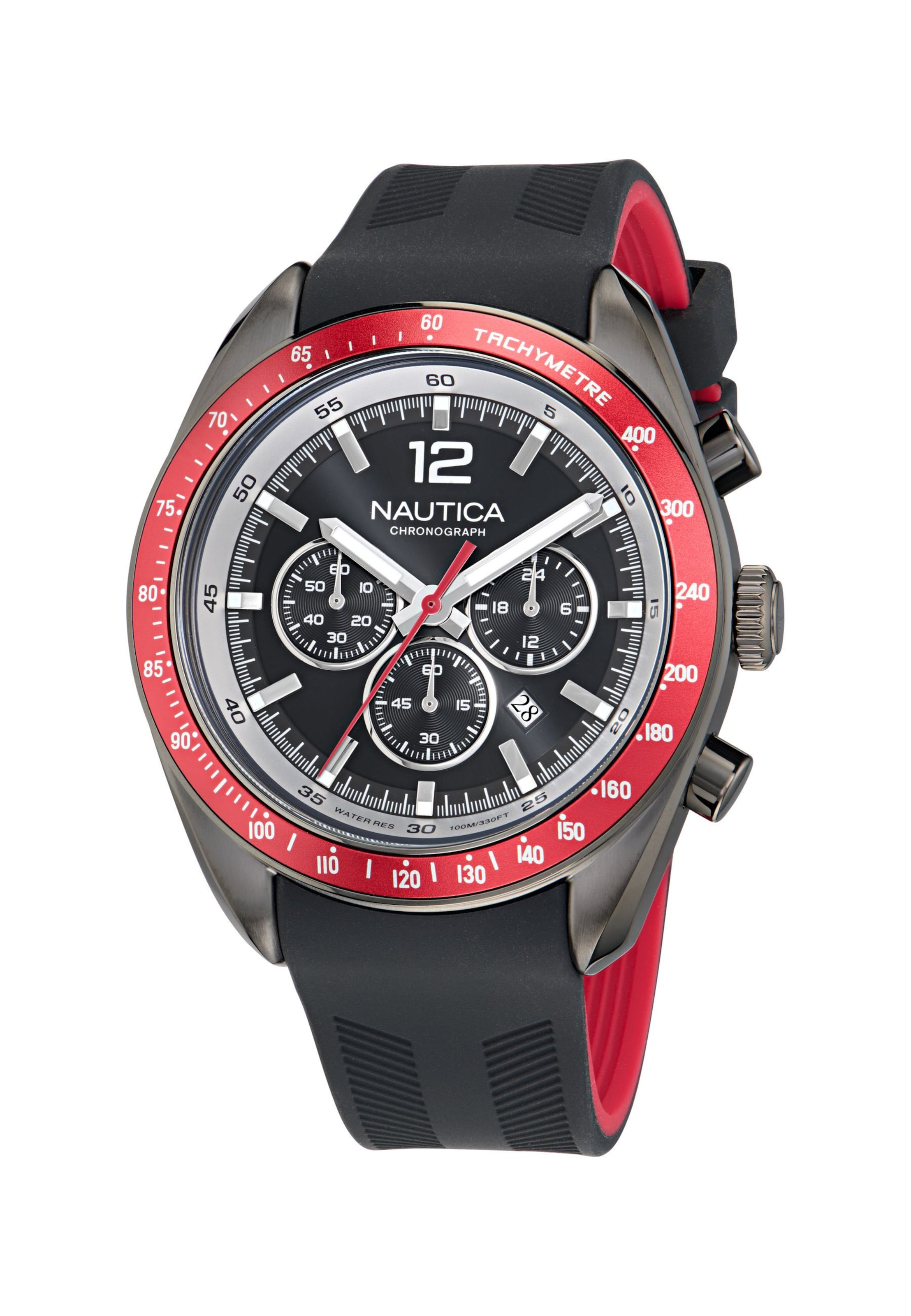 NAUTICA Analoguhr in Schwarz: Vorderseite